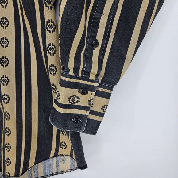 Vtg‎ Panhandle Slim Shirt Mens XL Button Up Aztec Southwestern Long Sleeve - Picture 3 of 10